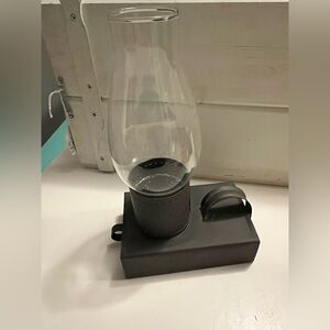 Candle Lantern Camping 15+ Hour Long Burning Mini Candle Lantern Hurricane glass